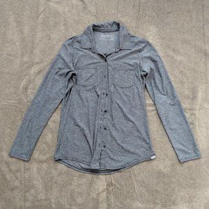 Eddie Bauer Gray Stretch Active Button Down Shirt